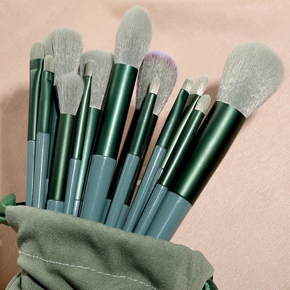 Axon The Luxe Choice: Elite 12-Piece Professional Makeup Brush Set ? High-Definition Synthetic Bristles &amp; Travel Case