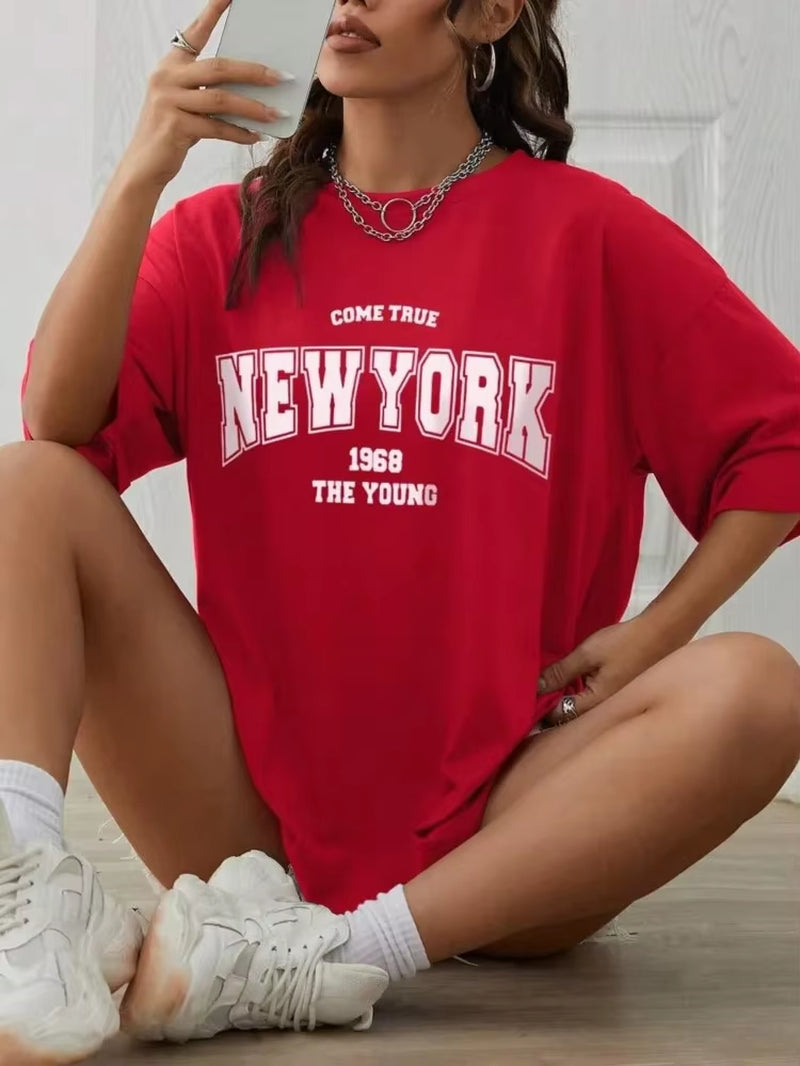 Axon Oversized "New York 1968" Graphic Tee