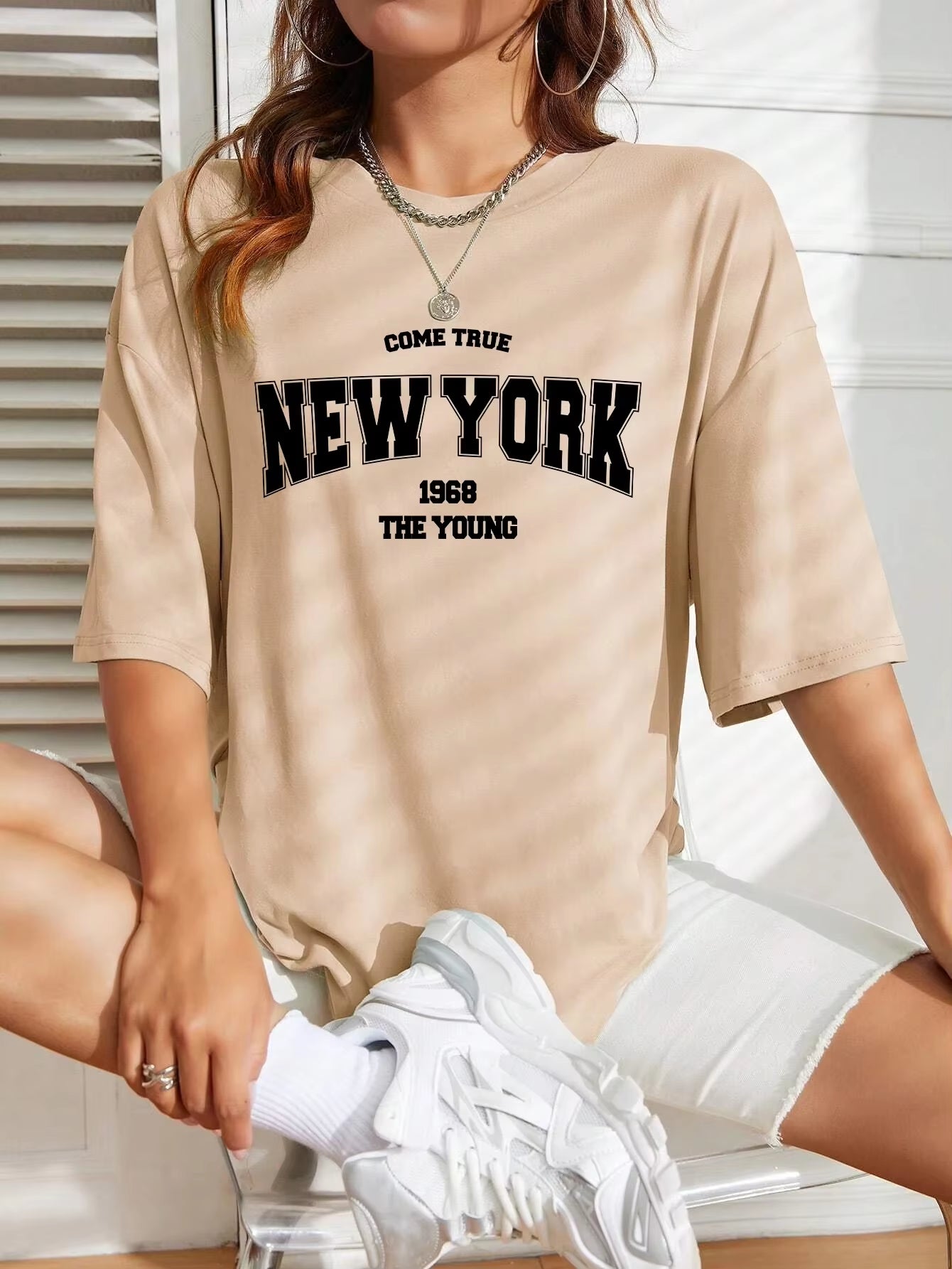 Axon Oversized "New York 1968" Graphic Tee