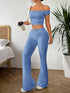 Axon Ezwear Solid Color Top and Pants Set | 2Pcs