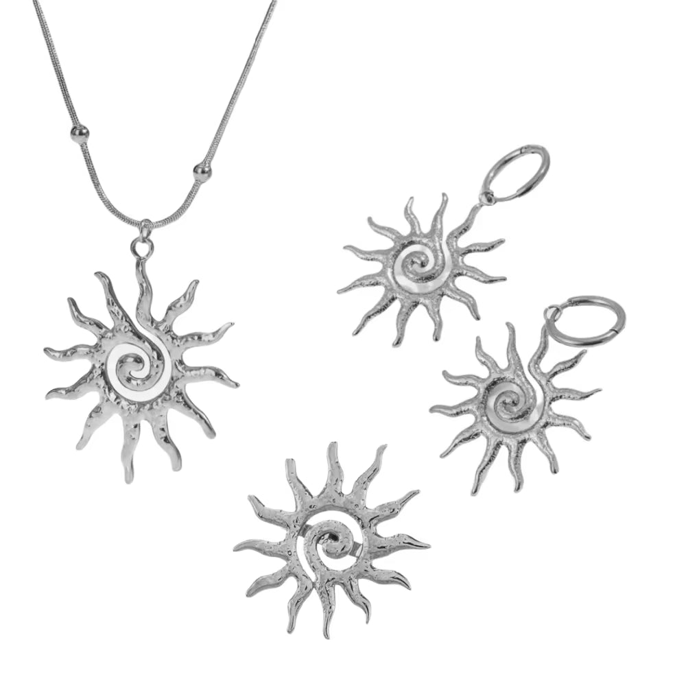 Axon Vintage Celestial Sunburst Jewelry Set