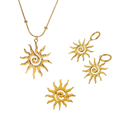 Axon Vintage Celestial Sunburst Jewelry Set