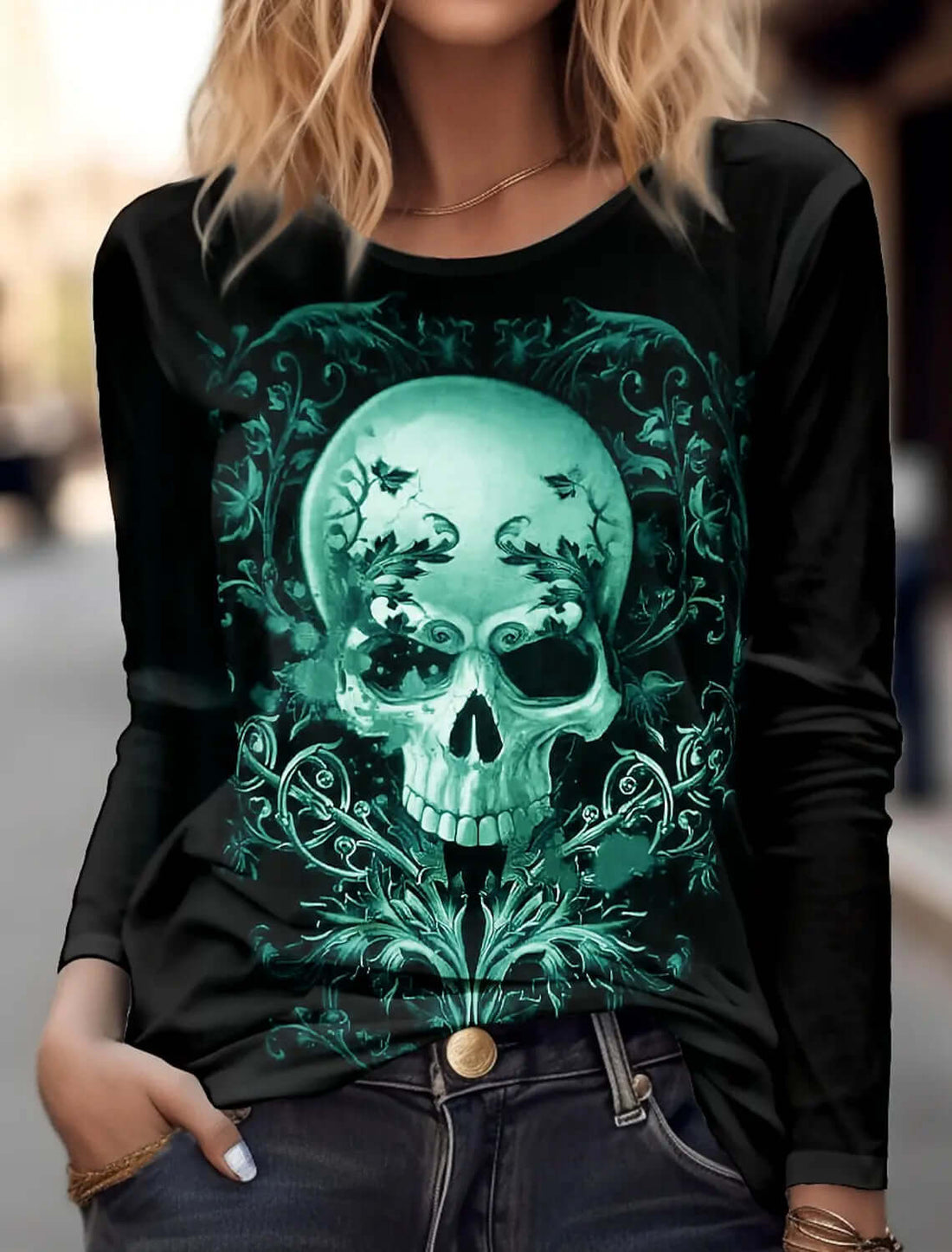 Axon Skull Long Sleeve T-Shirt