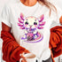 Axon Kawaii Axolotl Boba Tea T-Shirt